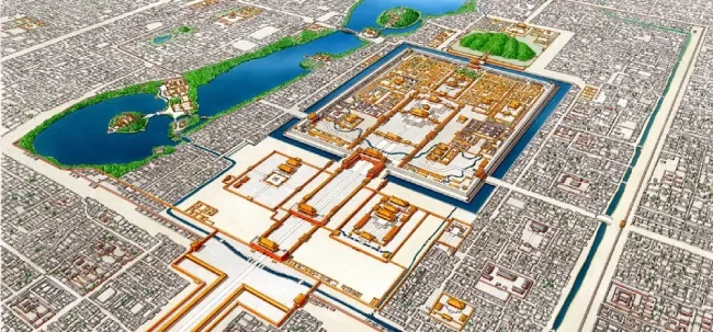 Forbidden city layout